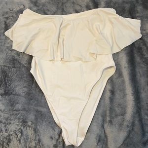 Off the shoulder swimsuit